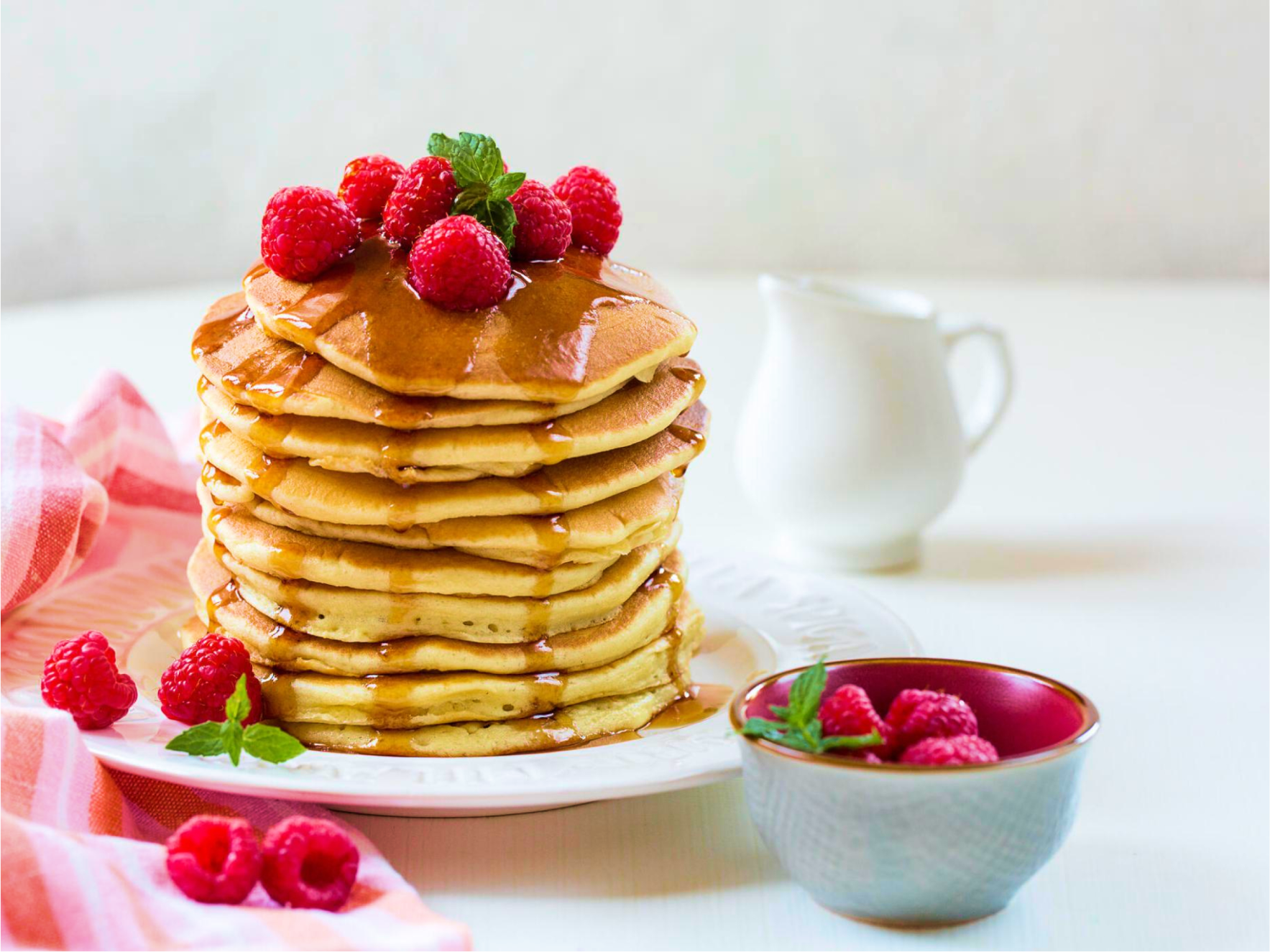Illustration of Large Fluffy Pancakes Recipe