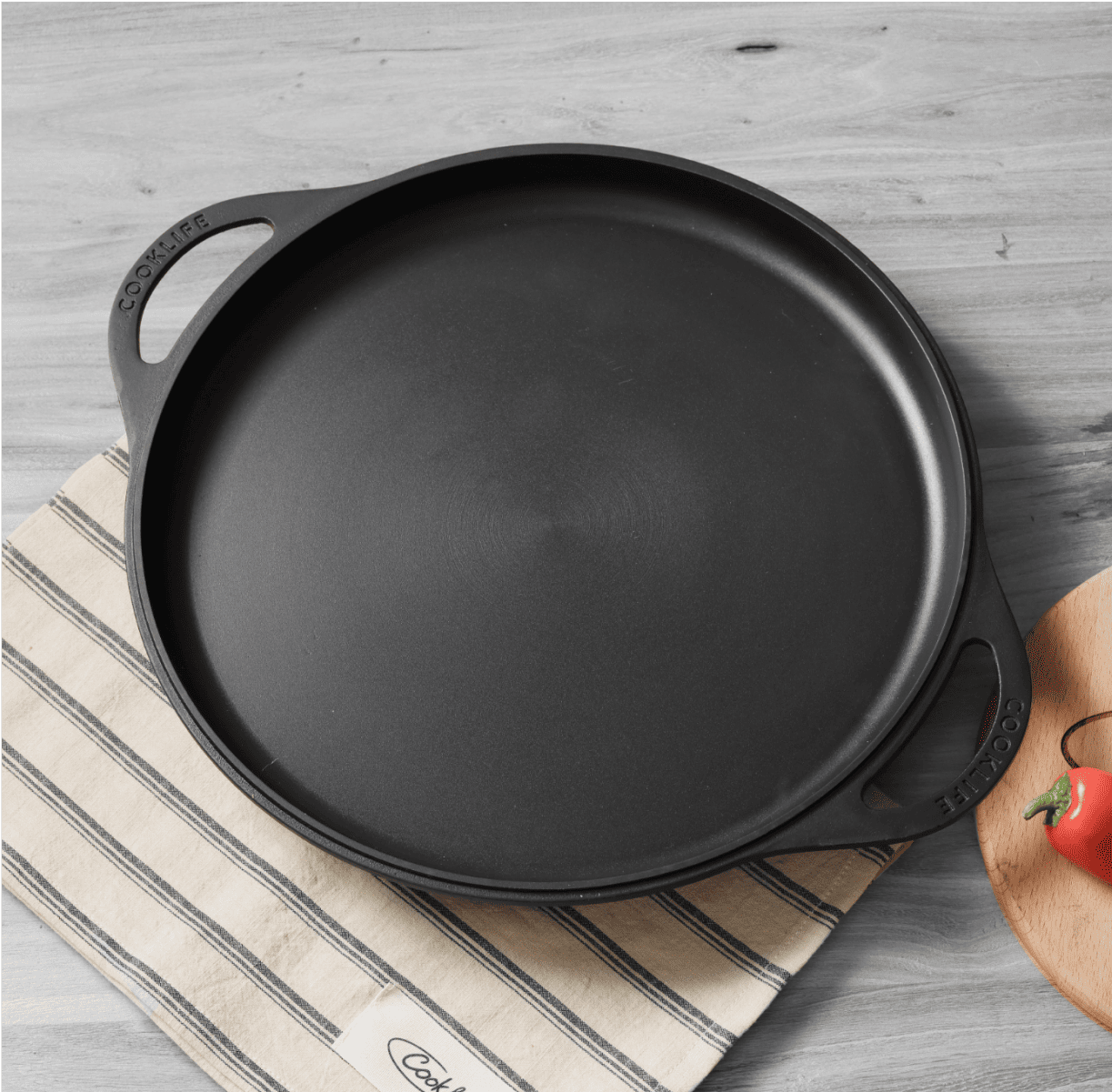 12 Inch Cast Iron Double-handled Griddle