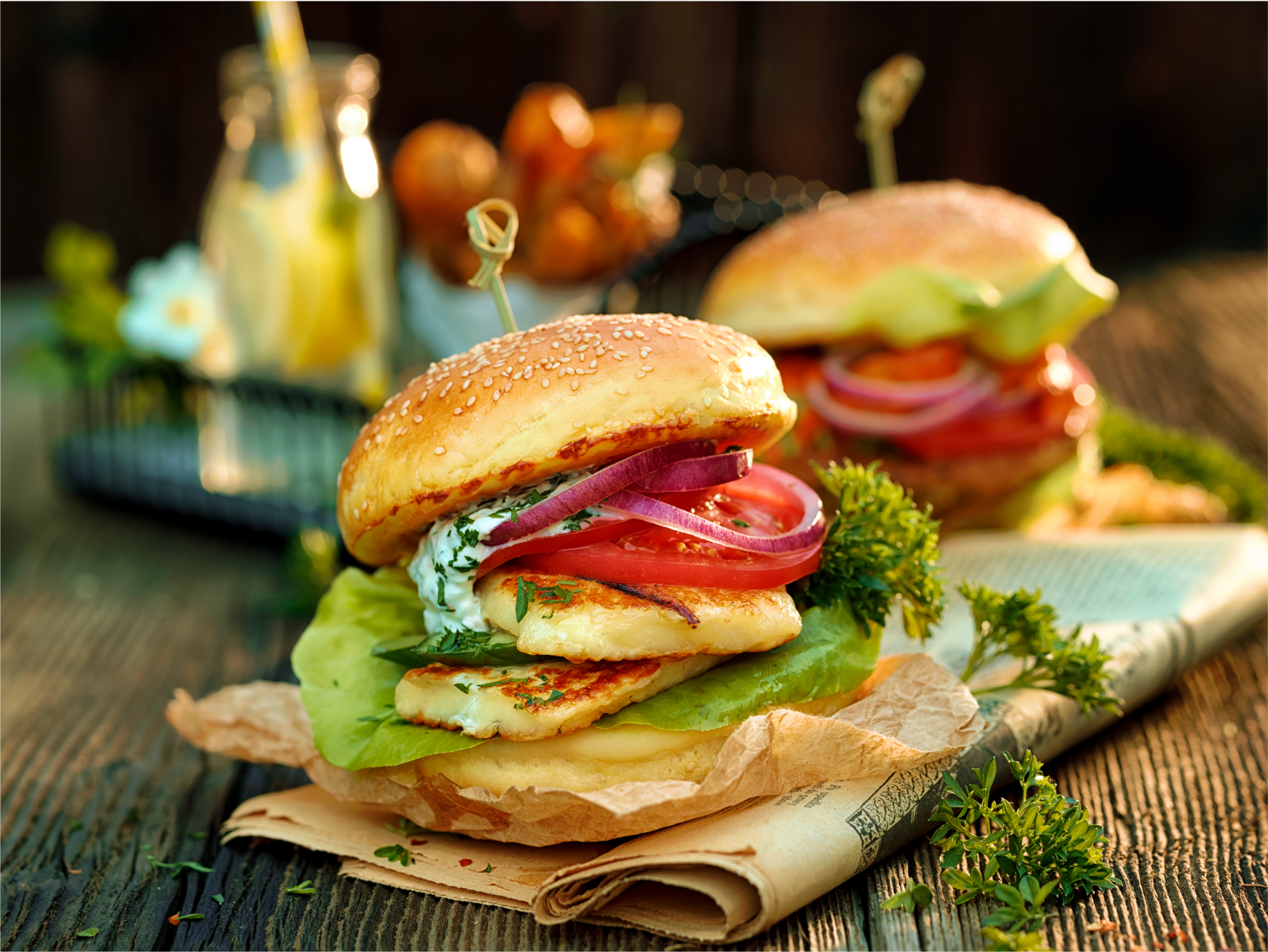 Grilled Veggie Burgers