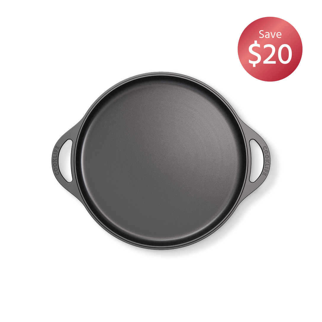 12 Inch Cast Iron Double-handled Griddle