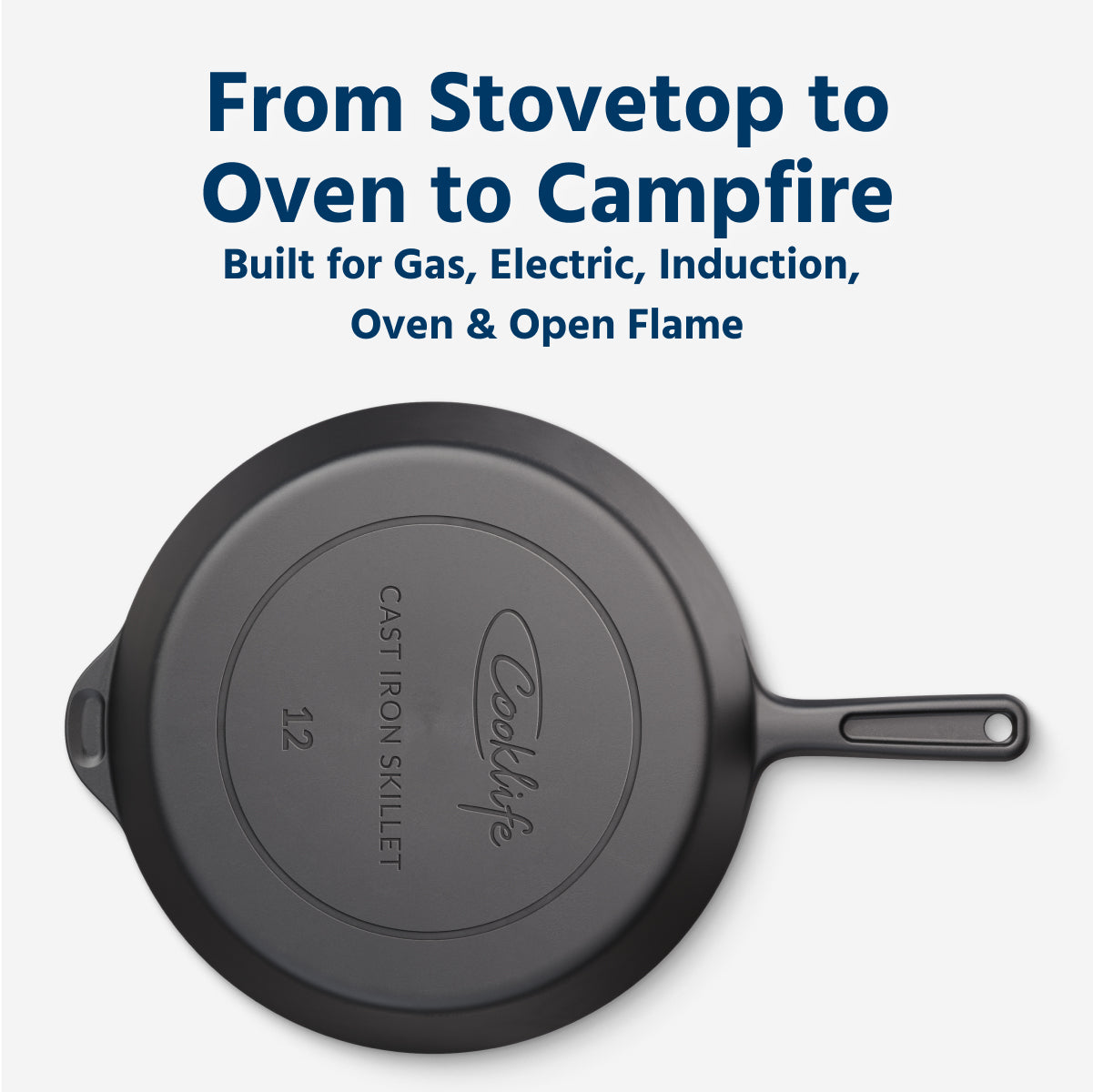 12” Skillet + 12" Griddle + 5.5 QT Dutch Oven