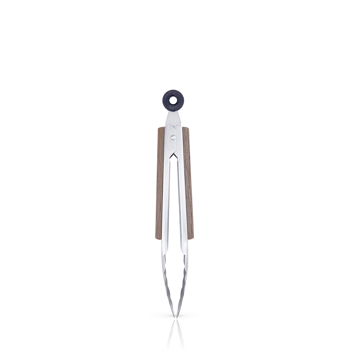 9" Stainless Steel Kitchen Tong with Wooden Grip