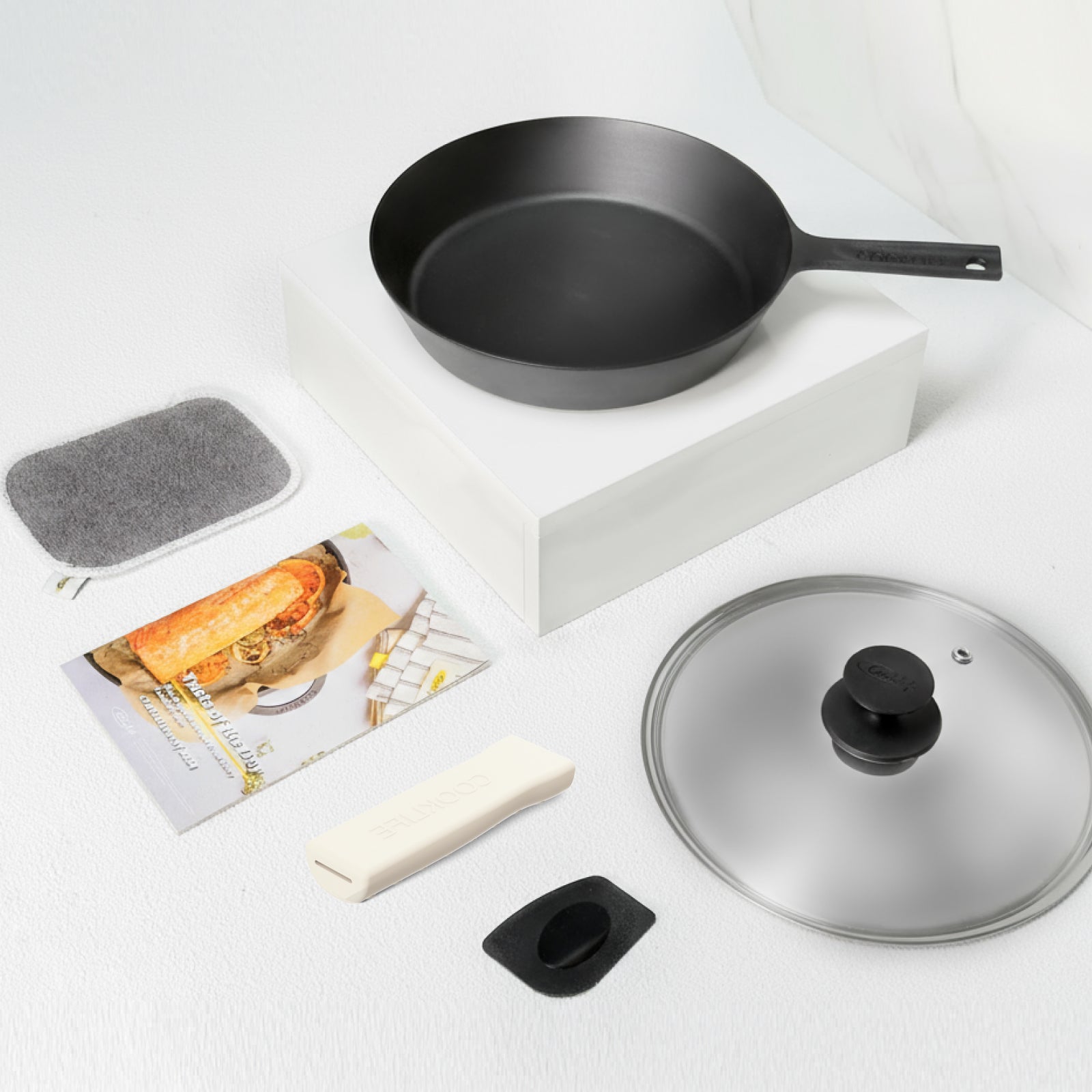 10 Inch Cast Iron Skillet with Lid