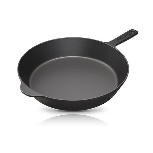 Cooklife 12 Inch Cast Iron Skillet Smooth Surface & Lightweight Series