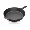 Cooklife 12 Inch Cast Iron Skillet Smooth Surface & Lightweight Series